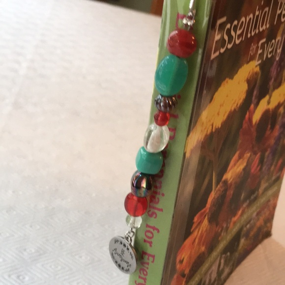 Beaded Charm Bookmark with Inspirational Pendant - Picture 7 of 9